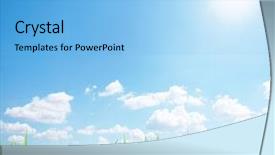  Presentation with daisy - Cool new presentation theme with nature sky daisies grass - daisy field in the sunny backdrop and a light blue colored foreground