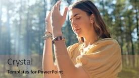  Presentation with ritual - Presentation theme enhanced with nature-spirituality-and-supernatural-concept background and a coral colored foreground