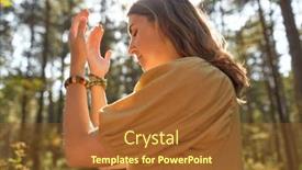  Presentation with spirituality - PPT theme enhanced with nature-spirituality-and-supernatural-concept background and a red colored foreground