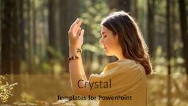  Presentation with spirituality - PPT layouts consisting of nature-spirituality-and-supernatural-concept background and a gold colored foreground