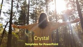  Presentation with spirituality - Presentation with nature-spirituality-and-supernatural-concept background and a tawny brown colored foreground