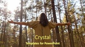  Presentation with ritual - Presentation enhanced with nature-spirituality-and-supernatural-concept background and a tawny brown colored foreground