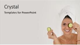  Presentation with turban - Colorful slides enhanced with nature templates - template stunning natural beauty backdrop and a light gray colored foreground