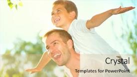  Presentation with free nature - Audience pleasing presentation consisting of nature together joyful family free backdrop and a coral colored foreground