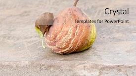  Presentation with colored - Presentation theme having nature vegetable colored rotten apple background and a  colored foreground