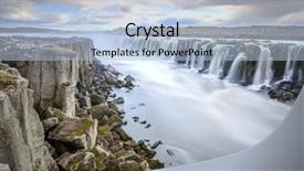  Presentation with nature river - Cool new PPT layouts with nature waterfalls - long exposure image of selfoss backdrop and a light blue colored foreground