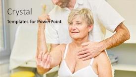  Presentation with chiropractic - Theme with naturopath-or-chiropractor-treats-postural background and a lemonade colored foreground