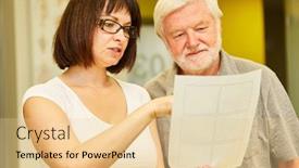  Presentation with physiotherapy - Audience pleasing slide deck consisting of naturopath-shows-senior-therapy-plan backdrop and a lemonade colored foreground