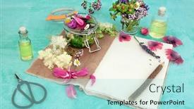  Presentation with aromatherapy oil - Slides consisting of naturopathic-herbal-medicine-with-summer background and a arctic colored foreground