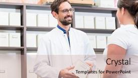  Presentation with alternative - Colorful slide deck enhanced with naturopathy - woman shopping alternative drugs backdrop and a coral colored foreground