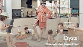  Presentation with pregnant mother - Amazing slides having naughty baby - young pregnant mother and her backdrop and a coral colored foreground