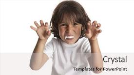  Presentation with naughty boy - Theme featuring naughty child - little boy with vampires teeth background and a  colored foreground