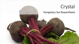  Presentation with beetroot - Audience pleasing presentation design consisting of naure - beetroot with place backdrop and a white colored foreground