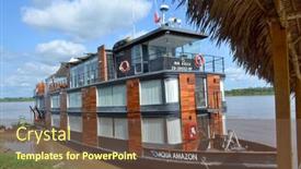 Presentation with amazon river - Slides featuring nauta-peru-october-17-2015 background and a tawny brown colored foreground
