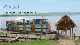  Presentation with amazon river - Cool new presentation theme with nauta-peru-october-17-2015 backdrop and a sky blue colored foreground