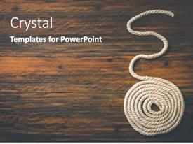 Powerpoint Template Rope Theme Nautical Background With Rope PPT template 79 | CrystalGraphics