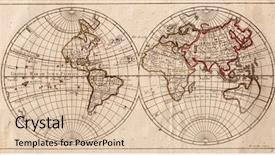  Presentation with nautical - Presentation with nautical chart - old map background background and a lemonade colored foreground