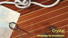  Presentation with nautical rope - Beautiful presentation theme featuring nautical divider on a chart backdrop and a  colored foreground