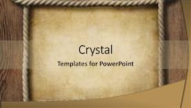  Presentation with nautical rope - PPT layouts consisting of nautical rope frame with old background and a lemonade colored foreground