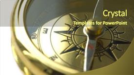  Presentation with old west vintage compass - Colorful PPT layouts enhanced with navagational tool - old style gold compass backdrop and a  colored foreground