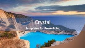  Presentation with zakynthos - Presentation with navagio-beach-shipwreck-beach background and a ocean colored foreground