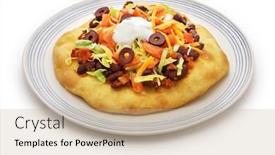  Presentation with native american - Presentation theme consisting of navajo-taco-native-american-food background and a  colored foreground