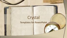  Presentation with naval - Presentation design having naval - ancient logbook and compass background and a lemonade colored foreground