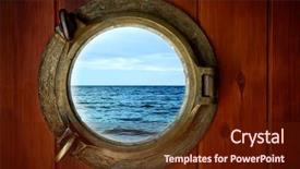  Presentation with naval - Beautiful PPT theme featuring naval - close-up of a boat closed backdrop and a tawny brown colored foreground