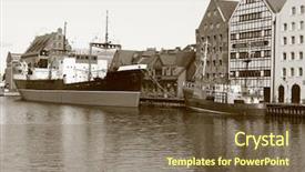  Presentation with museum - Amazing slide deck having  backdrop and a  colored foreground