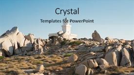  Presentation with lighthouse - Beautiful PPT layouts featuring naval - lighthouse of capo testa santa backdrop and a light blue colored foreground