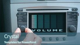  Presentation with car audio - Amazing theme having navigating change - driver using knob to adjust backdrop and a ocean colored foreground