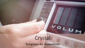  Presentation with car audio - Theme with navigating change - driver using knob to adjust background and a coral colored foreground