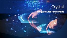  Presentation with bounce - Cool new slide set with navigating-social-networking-with-bounce backdrop and a ocean colored foreground