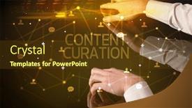  Presentation with navigating - PPT layouts featuring navigating-social-networking-with-content background and a tawny brown colored foreground