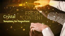  Presentation with navigating - Slides enhanced with navigating-social-networking-with-fresh background and a tawny brown colored foreground