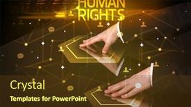  Presentation with human social - Theme having navigating-social-networking-with-human background and a tawny brown colored foreground