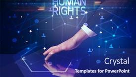  Presentation with human social - Beautiful slide set featuring navigating-social-networking-with-human backdrop and a navy blue colored foreground