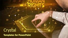  Presentation with human social - Audience pleasing presentation design consisting of navigating-social-networking-with-human backdrop and a tawny brown colored foreground