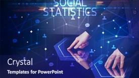  Presentation with navigating - Beautiful slides featuring navigating-social-networking-with-social backdrop and a navy blue colored foreground