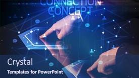  Presentation with navigating - PPT theme consisting of navigating-social-networking-with-social background and a ocean colored foreground