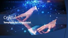  Presentation with navigating - PPT layouts with navigating-social-networking-with-social background and a ocean colored foreground