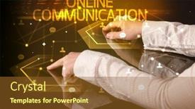  Presentation with navigating - Theme enhanced with navigating-social-networking-with-social background and a tawny brown colored foreground