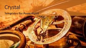  Presentation with quill pen - Beautiful presentation theme featuring christmas composition slice of christmas backdrop and a tawny brown colored foreground.