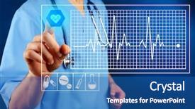  Presentation with cardiologist - Cool new presentation theme with navigation chart - cardiologist working with modern computer backdrop and a ocean colored foreground