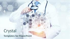  Presentation with navigation - Theme featuring navigation chart - media technologies in use mixed background and a sky blue colored foreground