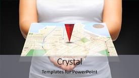  Presentation with gps - PPT layouts having navigational maps - people navigation location and technology background and a light gray colored foreground