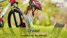  Presentation with social networks - Presentation theme consisting of navigator dependence on social network background and a yellow colored foreground