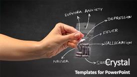  Presentation with plastic bag ban - Beautiful PPT layouts featuring navsea - hand with pills in plastic backdrop and a  colored foreground