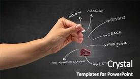  Presentation with plastic bag - Amazing presentation design having navsea - hand with pills in plastic backdrop and a dark gray colored foreground