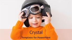  Presentation with cute baby - Cool new slides with navy aviation - little cute playful baby kid backdrop and a gold colored foreground